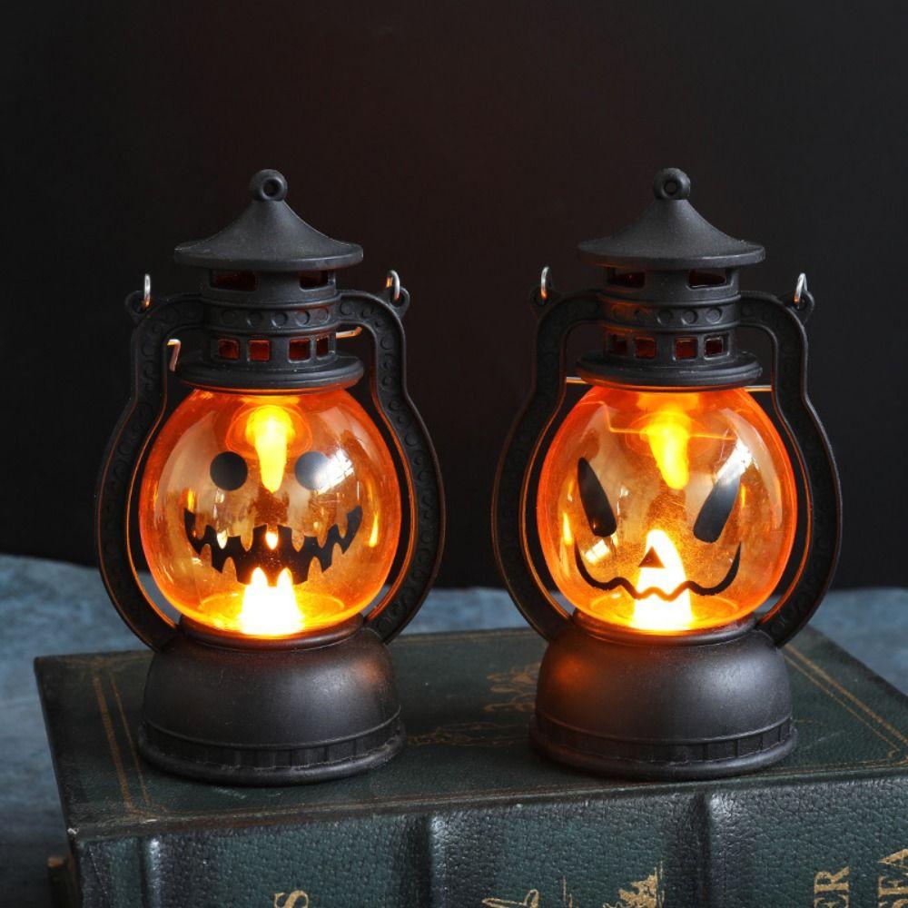 Durable LED Night Light Creative Halloween Ornament Halloween Pumpkin Lantern  Home Decor