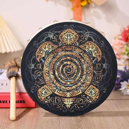 

1 комплект ретро праздничный барабан полый декоративный круглый декоративный музыкальный инструмент домашний декор