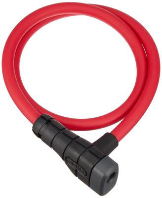 ABUS Bisiklet Yol Bisikleti Kablosu Kırmızı Japon Kilidi, Kilit, Kilit, 85cm, [PRIMO 5412K] (Resmi Ürün)