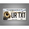 Customizable 6x12 Inch Bighorn Sheep Metal License Plate for Car & Wall Decor