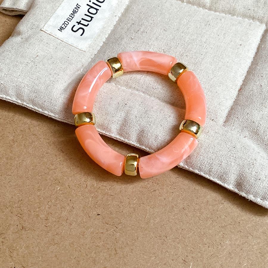 Acrylic Splicing Round Bangles for Women 2025 Retro Fashion Versatile Bracelet High-end Touch Hand Minimalist Men's Zircon Gift