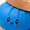 9cm Simulated Dumpling Stress Ball Soft Squeeze Toy with Steamer Box Stress Relief Fidget Toy for Students Adults Men Women Home