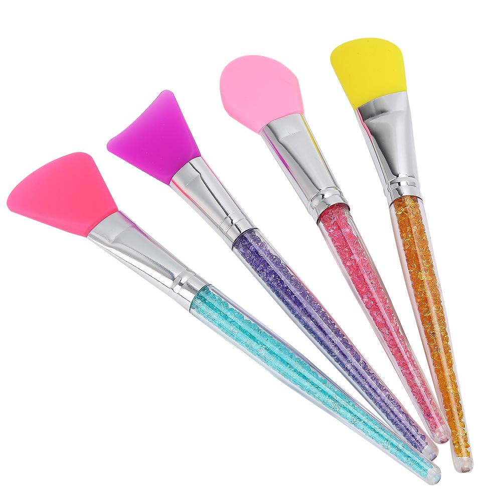 

4pcs Face Mask Brush Facial Mud Mixing Silicone Makeup Brush Applicator Face Care