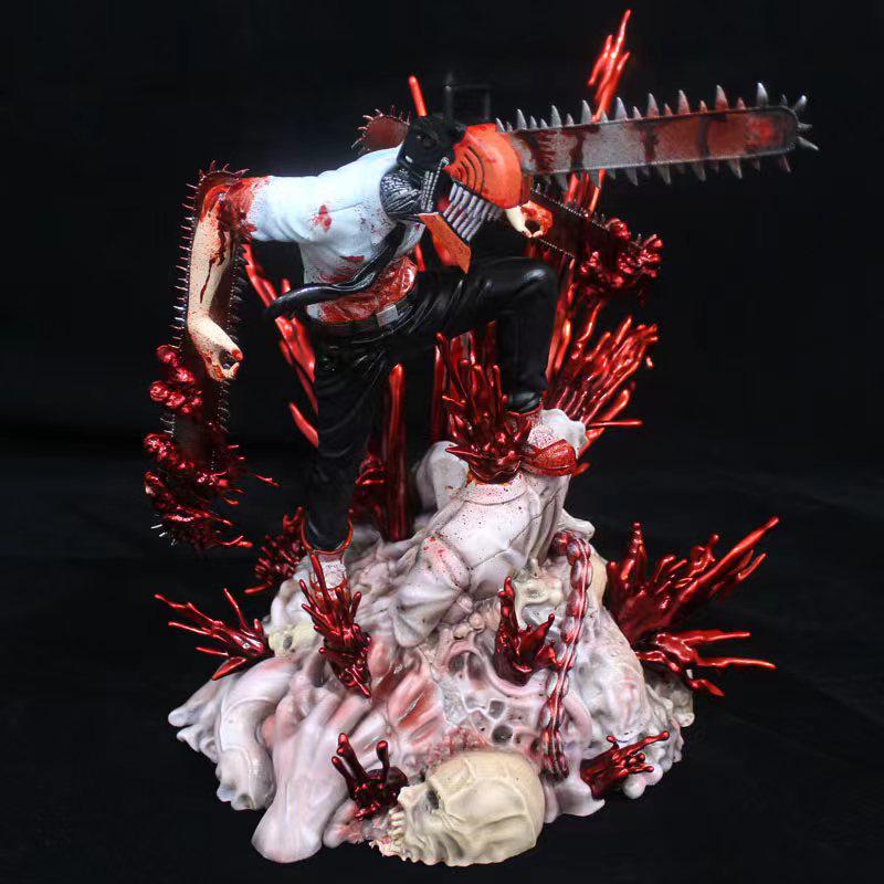 Chainsaw Man Denji and Chainsaw Dog 6-inch Figure Ornament
