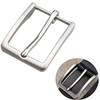1PCS 40mm Metal Brushed Belt Buckle Men's End Bar Heel Bar Single Pin Buckle Leather Craft Belts Strap Webbing Parts Accessories