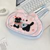 Multifunctional Mini Cosmetic Bag Puppy Stationery Holder Bag Sweet Small Item Bag  Girls
