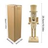 Christmas Decoration Wooden Nutcracker Statue Tabletop Ornament DIY Paintable Wooden Soldier Nutcracker Christmas Gifts For Kids