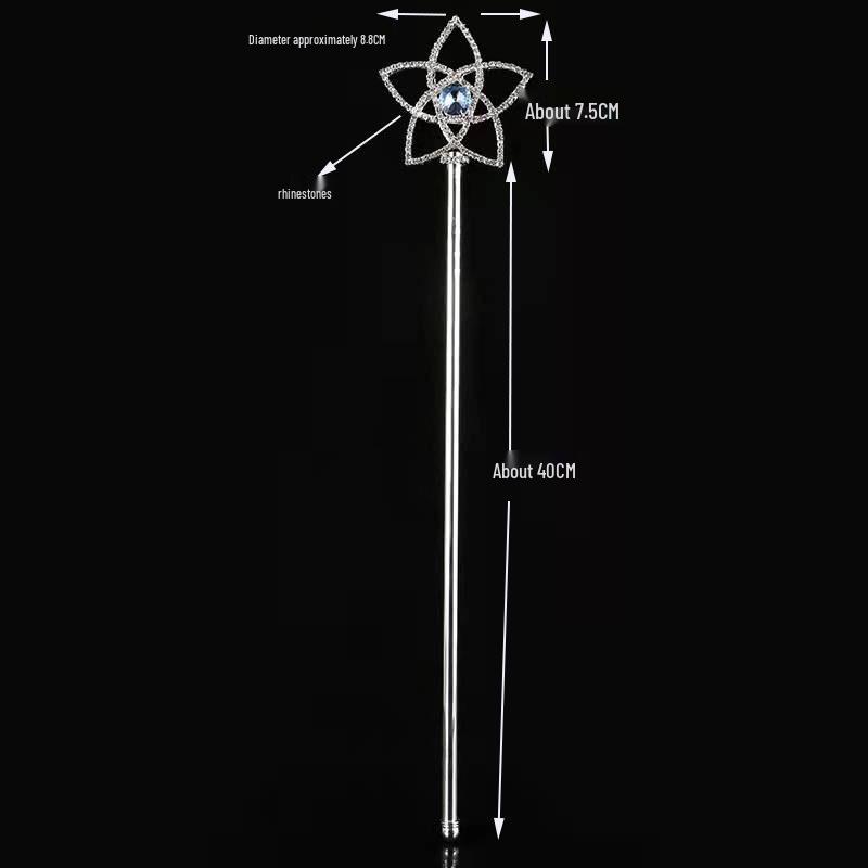 Princess Rhinestone Star Scepter Crown Fairy Wand