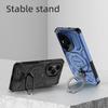 KEYSION Shockproof Magnetic Case for HONOR 400 Pro 5G Upright Live Metal Ring Stand Phone Back Cover for Huawei Honor 400 5G