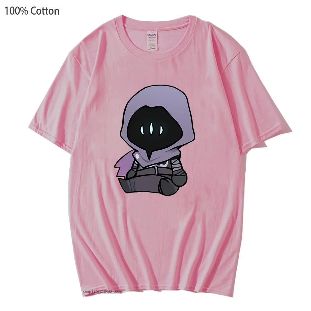 Omen VALORANT Kleidung Herren T-Shirt Vintage Kleidung für Teenager Studenten Harajuku Anime Cartoon Grafik T-Shirts Samt Oberteile