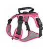 Reflective Dog Harness with Airtag Holder, Escape Proof Anti Lost Pet Vest, Highly Visible Adjustable Safety GPS Tracking