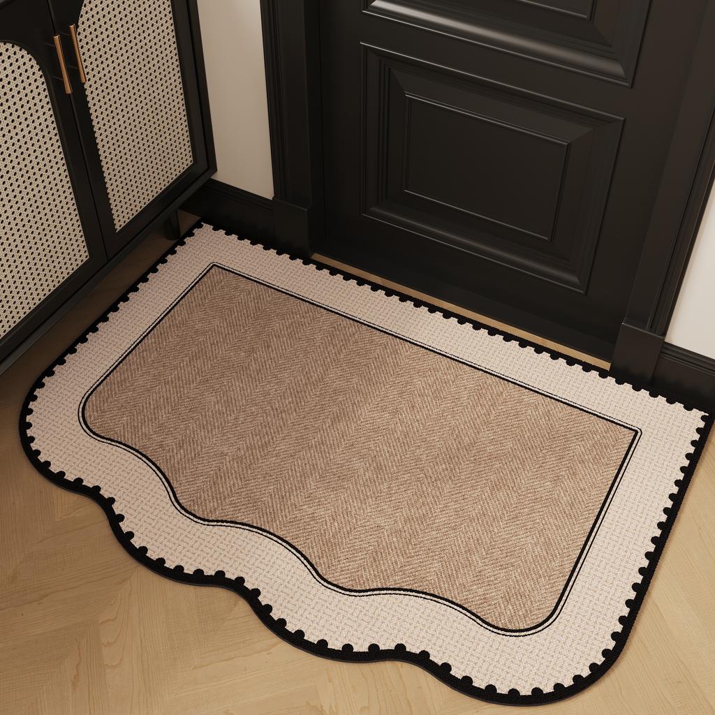 Entrance Carpet Anti-slip Anti-fouling Dirt-resistant Carpet French Minimalist Style Rugs Outdoor Welcoming Home Decoration Mat