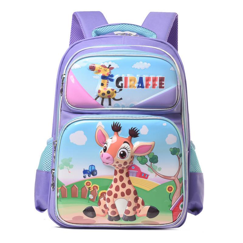 New Children's Elementary School Backpack For 1-4 Grade Cartoon Double Shoulder Bag Boys Girls Large Capacity Lightweight Breathable Backpack