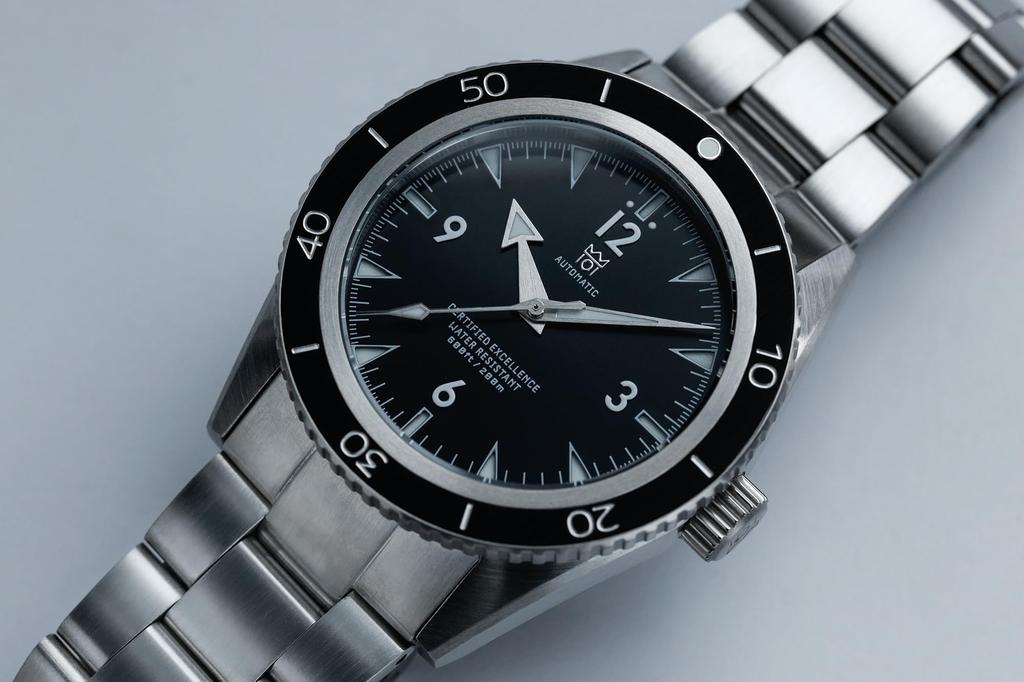 Hyakuichi 20 ATM Water Resistant Diving No Black [HYAKUICHI 101] MODEL.19 Watch, Mechanical, Date,