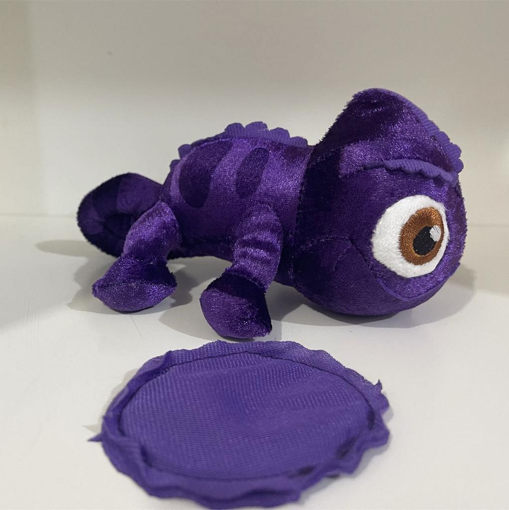 Cute Chameleon Plush Sit on Shoulders Stuffed Toy Creative Lizard Doll Clothing Accessories for Kid Birthday Gift