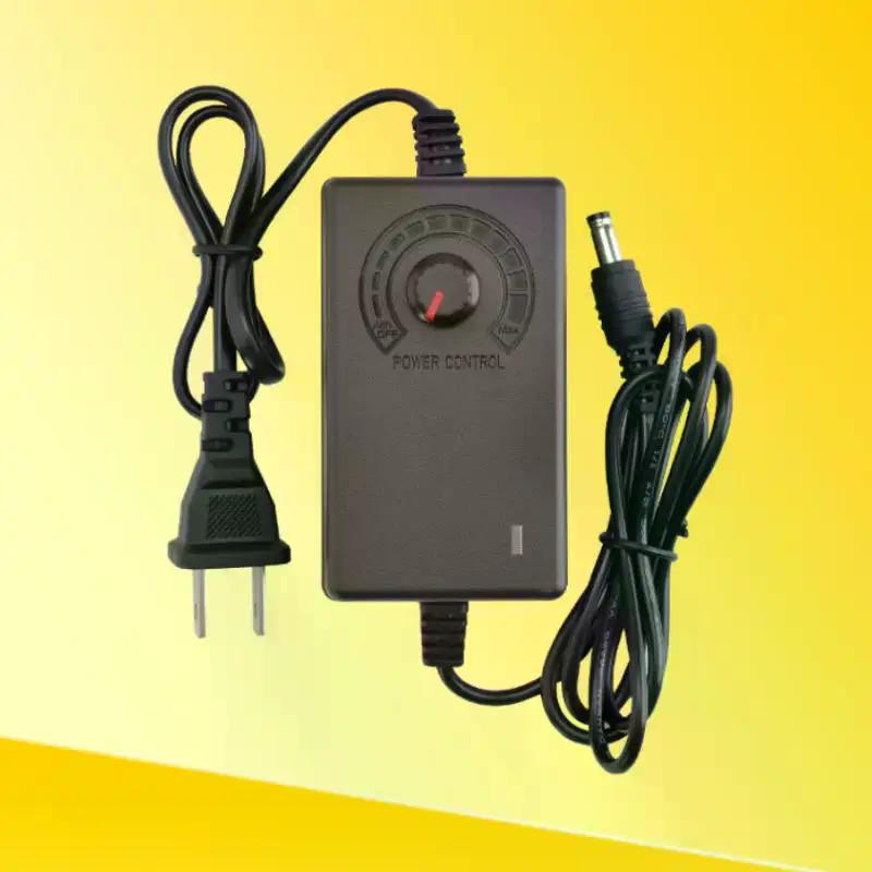 1Pcs US Plug No Display Screen Voltage Regulated Adjustable Power Supply Adapter AC To DC 3V-12V 2A/3-24V 1A Universal Adapter