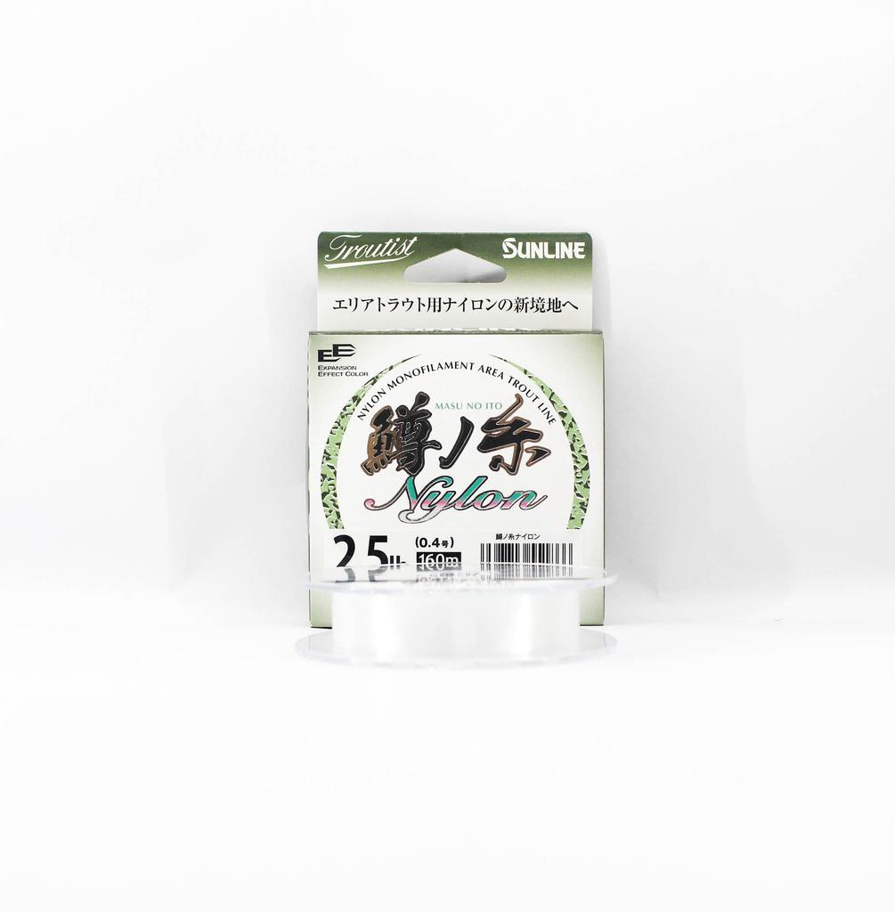 Sunline Nylon Line Masu No Ito HG 160m #0.4 2.5lb (1866)