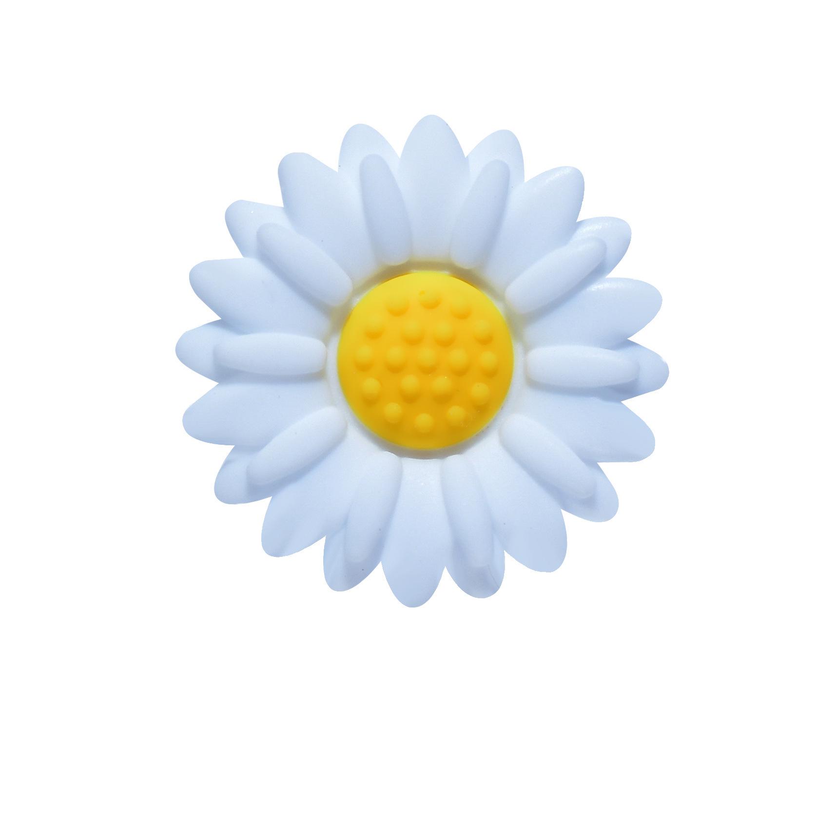

Силиконовые бусины в виде цветка ромашки для изготовления украшений своими руками и браслетов-прорезывателей для зубов для младенцев 20MM