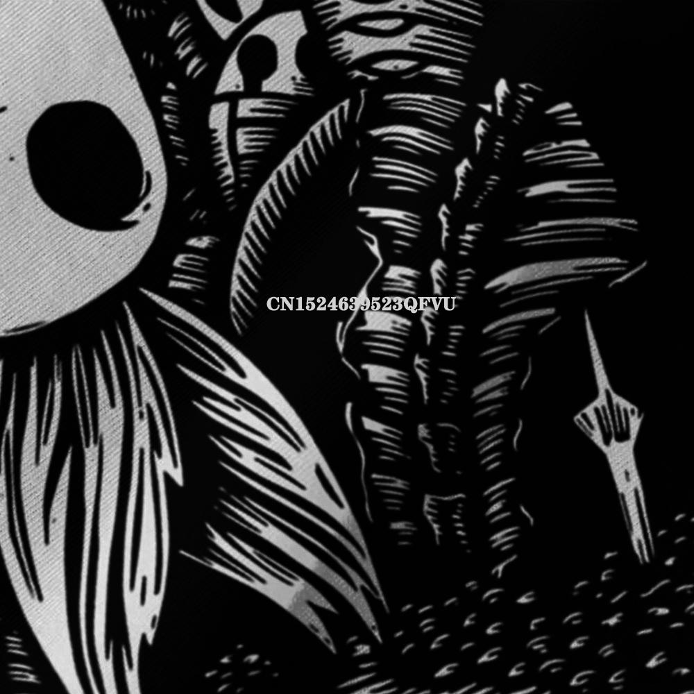 Grafika Ghost Knight Hollow Knight Zábavná hra Klasické tričko Unisex Skull Grafika Gothic Anime Tričko HipHop Print Trička