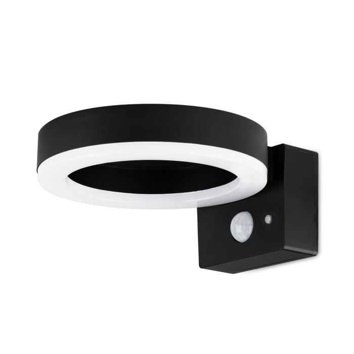 Applique murale exterieur solaire, Detecteur de mouvement, 600 Lumens, blanc chaud 3000k, Imperméable IP44, 3 Modes de Lumière