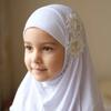 Ethnic-Style Patterns Girls Prayer Hat Turban Solid Flowers Head Wrap Gift Children Hijab  Girls