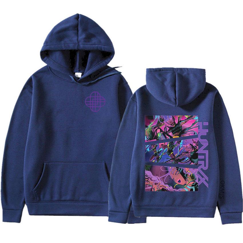 K-pop Demon Hunters Manga Graphics Sweatshirts Mens Women Harajuku High Quality Oversized Loose Casual Pullovers