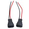 2Pcs Socket Wires Male Adapter Bulb Copper Wiring Harness 12V for LED Headlight Fog Lamps