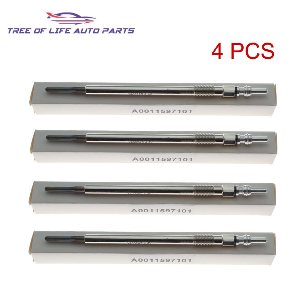 4/6/8X Glow Plugs 4.4V For Mercedes Sprinter Vito C-E-G-M-R-S Class Clk Cls 420 450 E-Class W211 280 300 320 CDI A0011595001