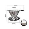 Food Grade Stainless Steel Pour Over Coffee Filter Mesh For Home Office Coffee Lovers Daily Brewing