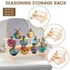 3/4/5 Tiers Wood Storage Shelves Multifunction Organizers Furniture Spice Liquor Shelf Display Stand Desktop Perfume Organizer