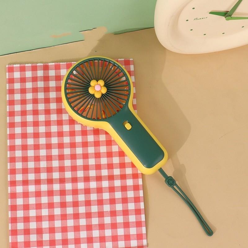 Mini Flower Portable Usb Handheld Fan With Big Wind Power For Cute Cartoon Style Custom Logo Public Invoice Manufacturer
