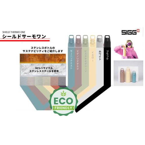 Sigg Shield Thermo Outdoor Water Bottle, Black, 0.5L, 50432