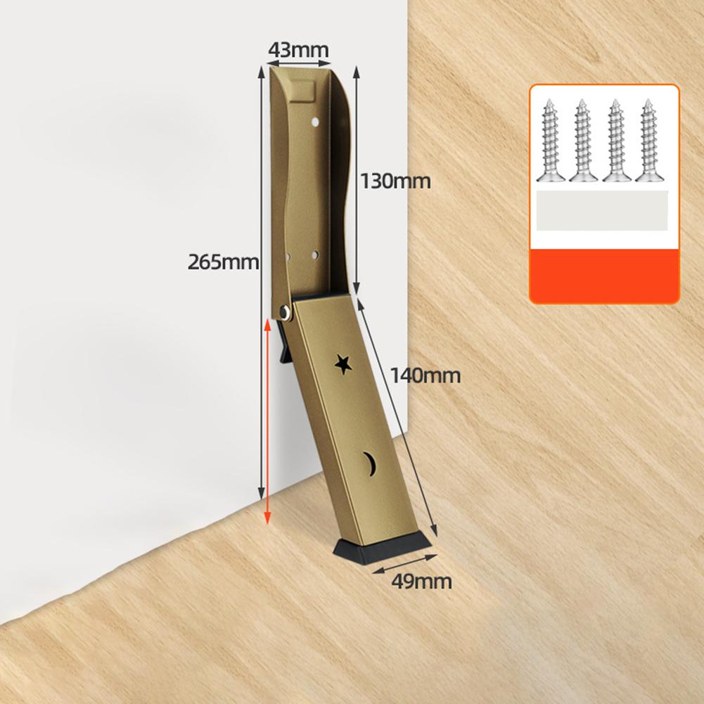 1pcs Folding Foot Door Positioner Brake Door Stop Anti-collision Foot Touch Random Stop Windproof Door Stopper Hardware