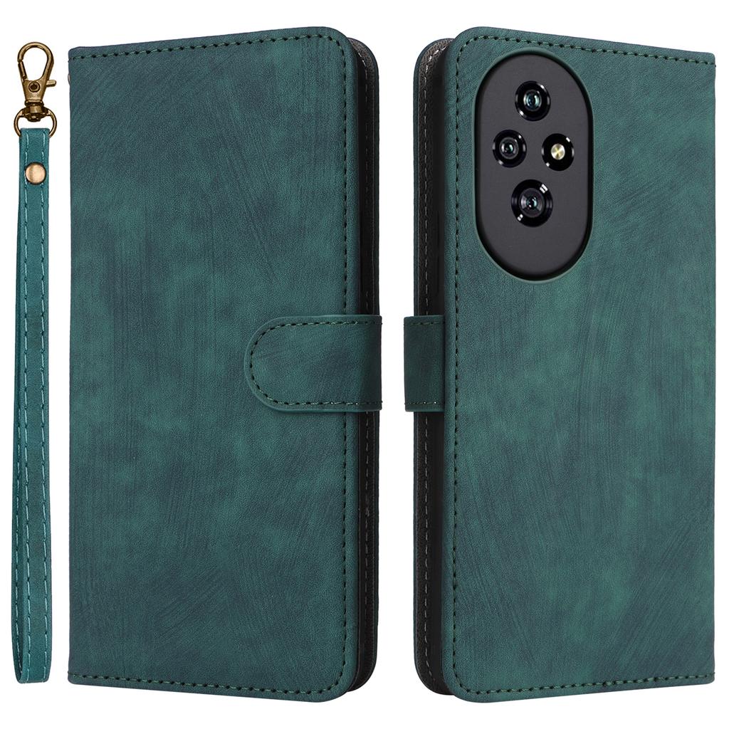 For Honor 200 5G Case PU Leather RFID Blocking Card Slots Wallet Phone Cover