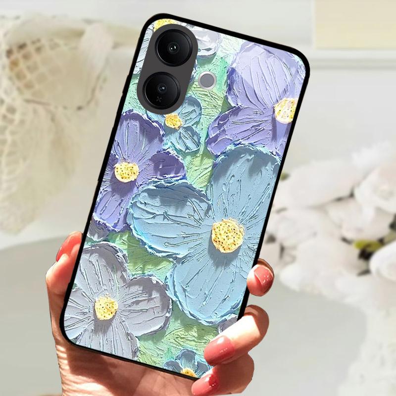 Hartowane Szklane Etui Na Telefon VIVO V60 Lite V60Lite Pokrowiec Fajne Malowany Wilk Lew Odporne Na Wstrząsy Etui Na Vivo V 60 Lite Obudowa Funda