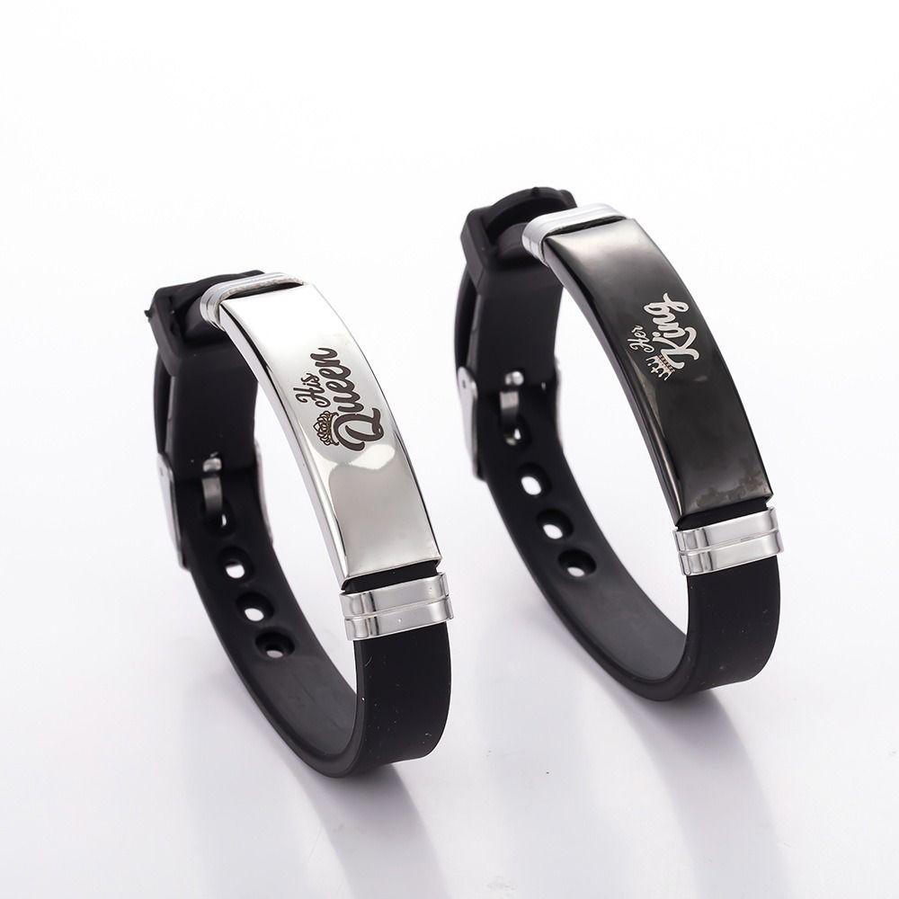 Gifts Lovers Bracelet King Queen Letter Valentine's Day Bracelets Couple Bracelet Set  Couple
