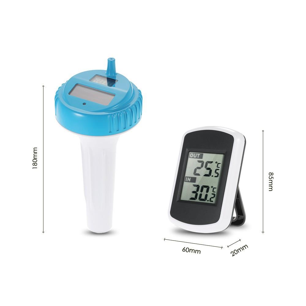 Floating Solar Wireless Thermometer Waterproof Swimming Pool Water Temperatur RE