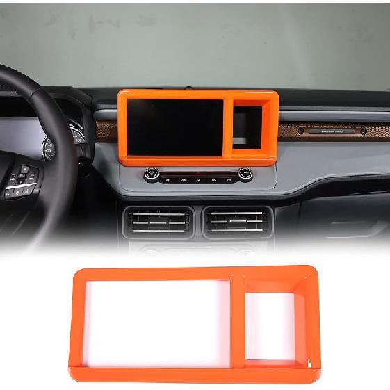 Car Center Console Navigation Panel Trim Cover Compatible with Ford Maverick 2022 Car Dashboard Center Console Multimedia Navigation GPS Panel Trim
