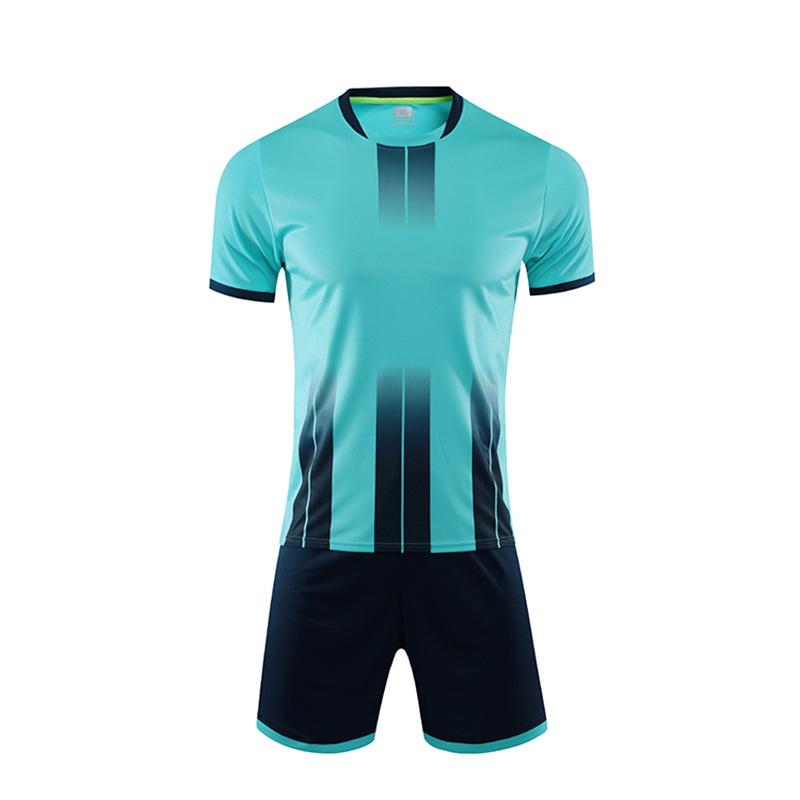 

Unisex Soccer Uniform Set Match & Training Kit with Quick Drying Fabric 4XL світло-синій колір