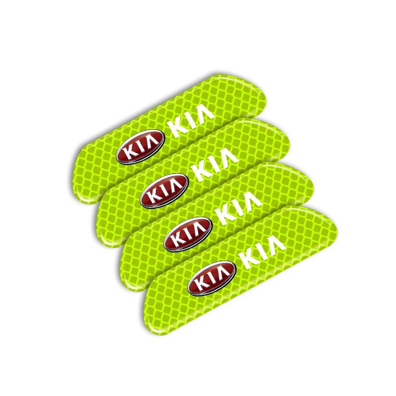 4PCS Car Door Reflective Sticker Night Light Warning Decal Chr For KIA Ceed Rio Sportage R K2 K3 K4 K5 K6 Soul Opeima Ceed Sorento Cerato