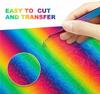 Holographic Sparkle Rainbow Gradient Indoor Adhesive Vinyl for Crafts Cut Silhouette Expressions Cameo Decal Sign Sticker DIY