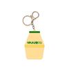 Espelho Mini Portátil Sabor Banana Oficial - Chaveiro e Espelho de Mão 2 em 1