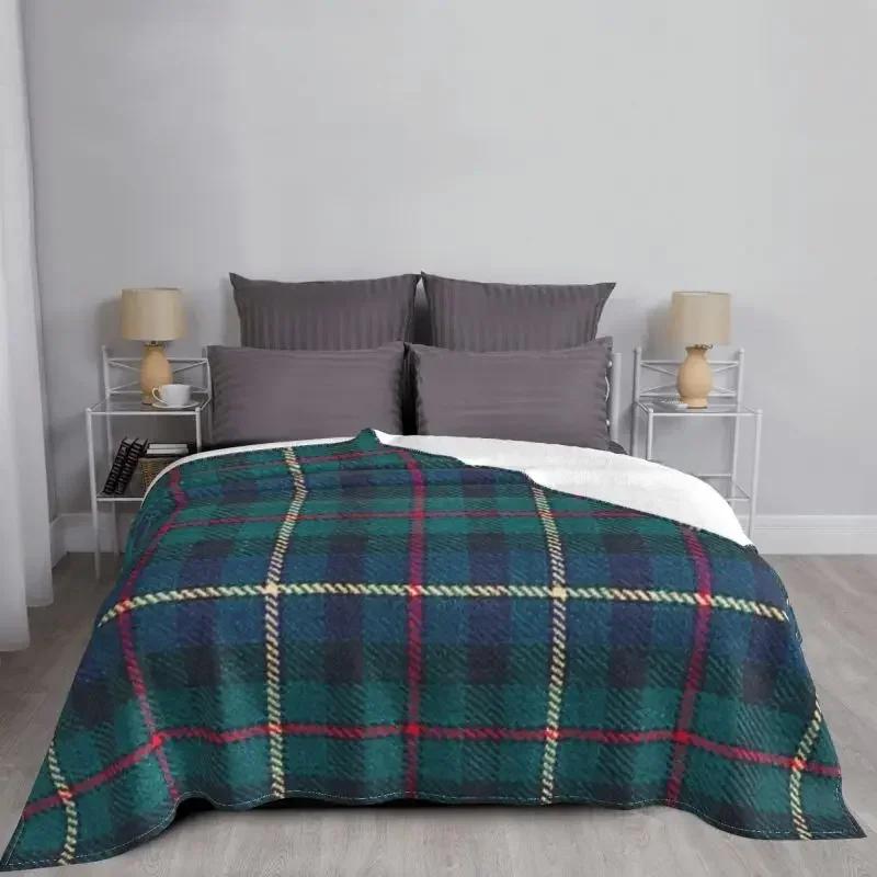 Schottischer Tartan Ein Kariertes Plaid-Webmuster Decke Fleece Flanell Kariert Bauernhaus Büffel Überwurfdecken Tagesdecke