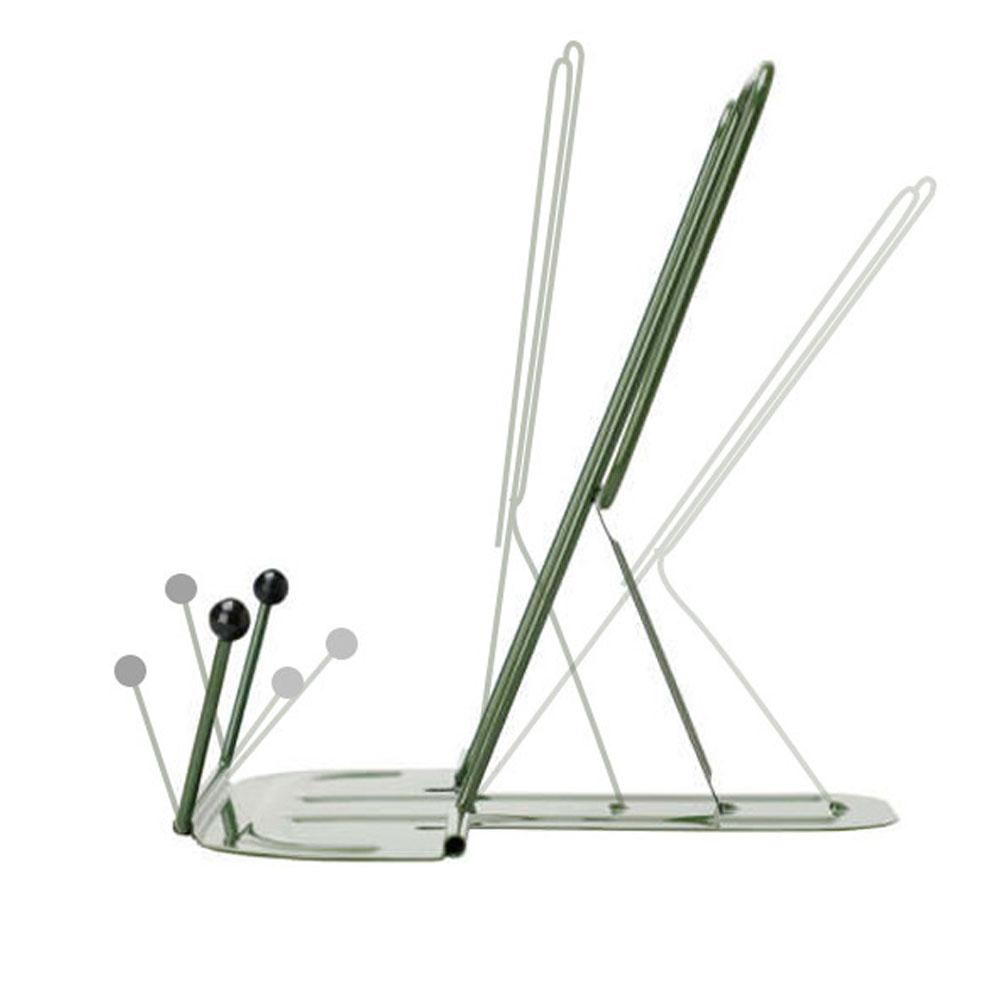 Adjustable Desk Book Stand Cookbook Holder Portable Bookrest Non-Slip Page Clips for Thick Book Cookbook Textbook Recipe