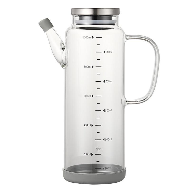 Ruhan Kitchen Measuring Glass Oil and Soy Sauce Dispenser Set