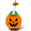 23 Inch Halloween Porch Goose Ghost Costume with Witch Hat and Pumpkin Basket for Porch Yard Holiday Decor
