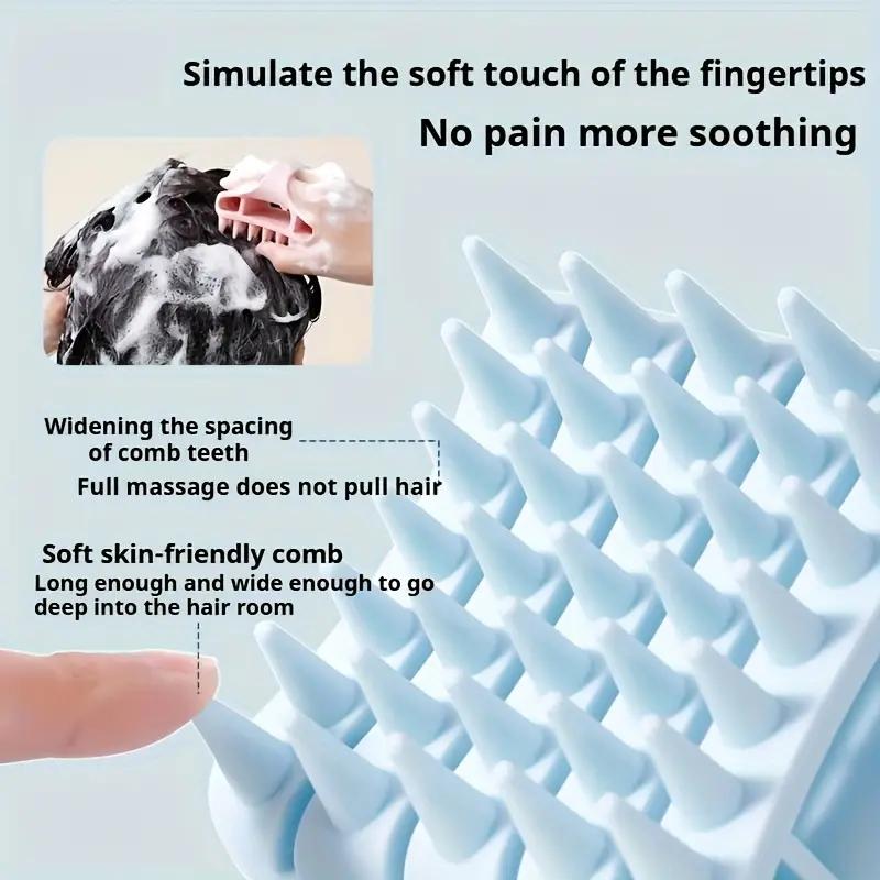 New Shampoo Artifact Silicone Shampoo Comb Scalp Massage Head Special Shampoo Cleaning Bathroom Shampoo Comb