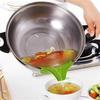 Anti-spill Drain Kitchen Pots and Pans Round Rim Deflector Liquid Kitchen Gadgets