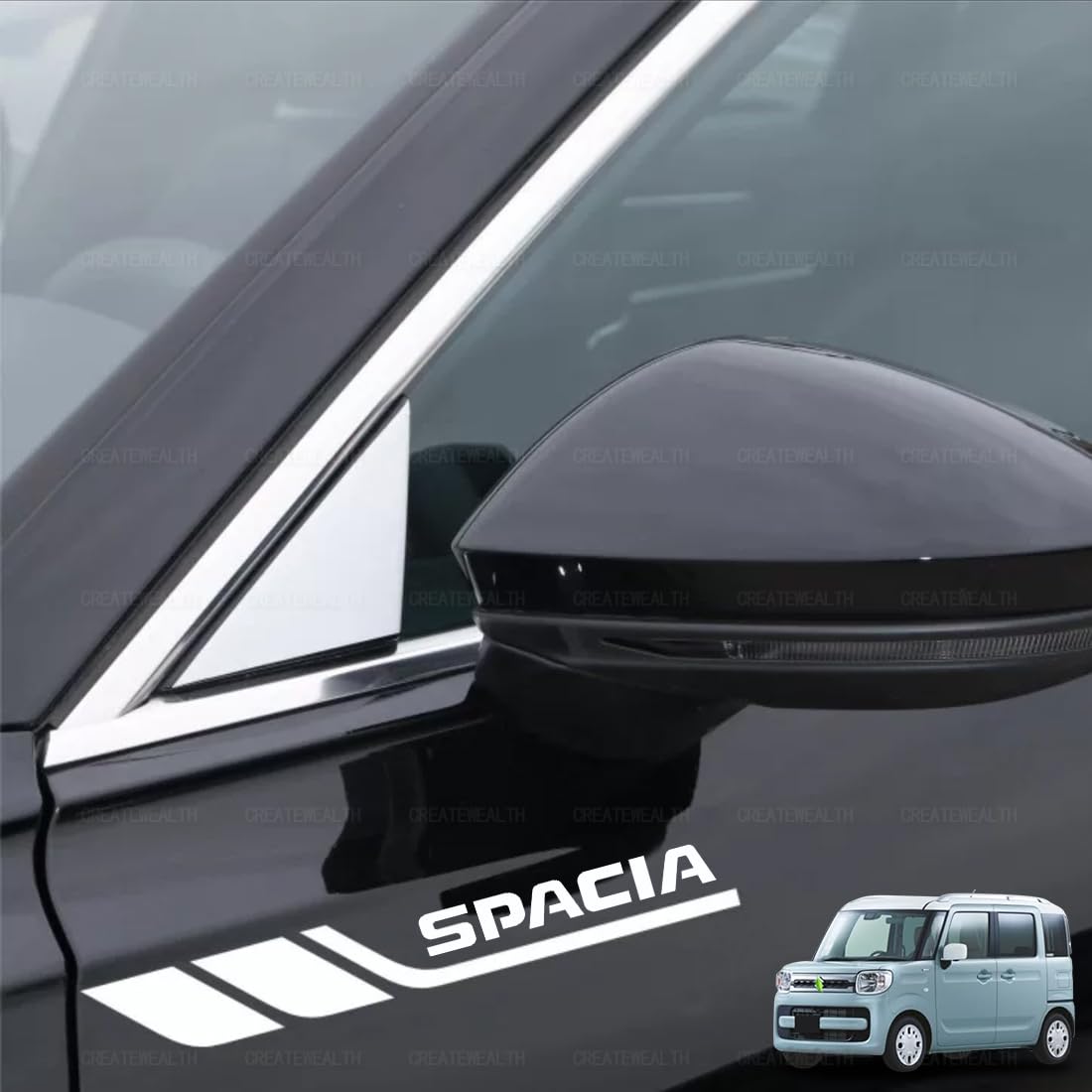 SPACIA car sticker decal side dress up fender sticker for SPACIA