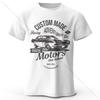 Men's Motors Printed T-Shirt Oversized Vintage Old School Graphic Tees for Men Women Summer Tops